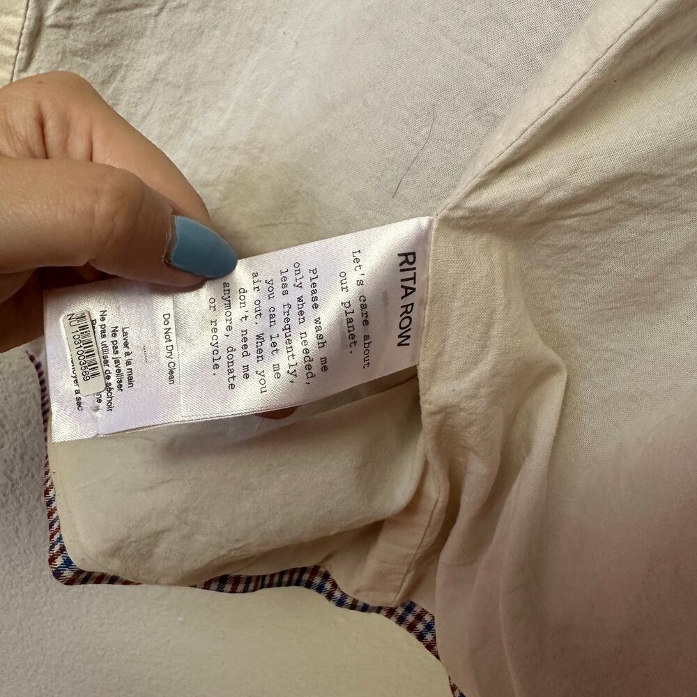 Rita Row Camelia Double Breasted Check Blazer Blu… - image 6